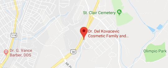Dr. Del Kovacevic Cosmetic Family and Implant Dentistry map